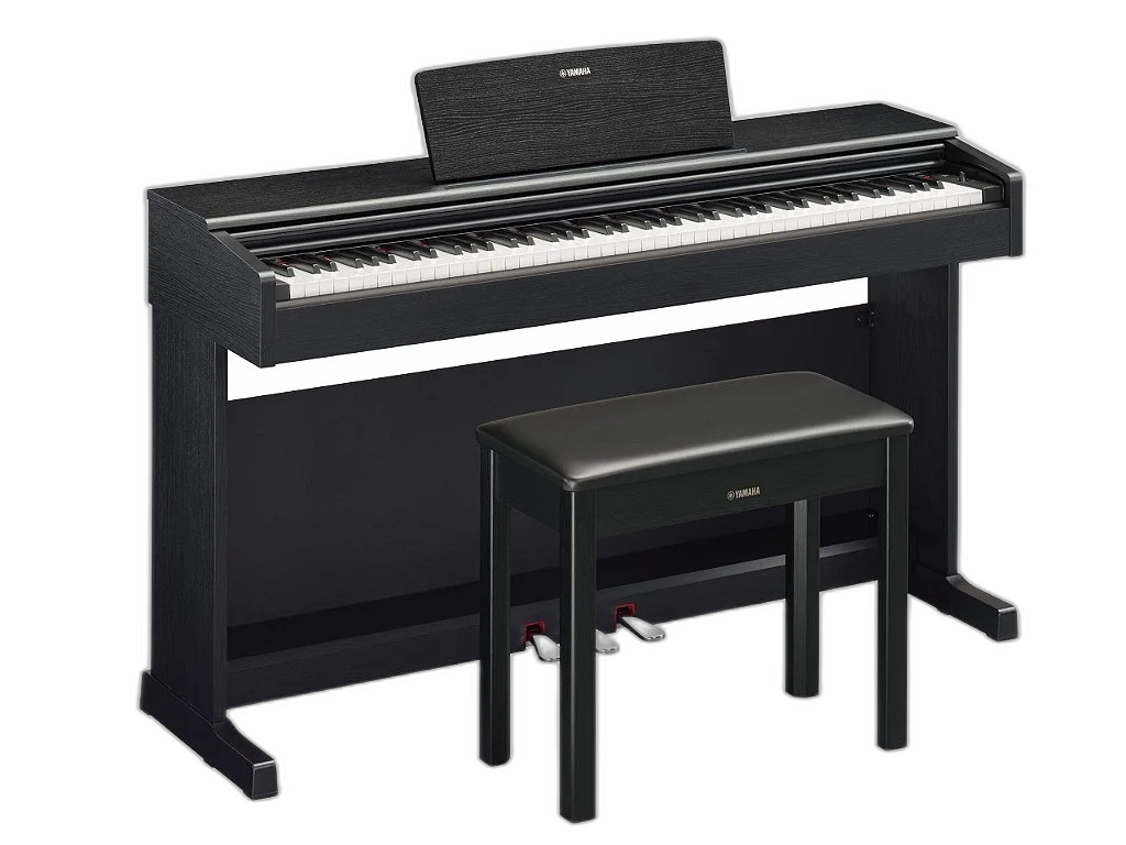 Piano Digital Yamaha YDP-165B Arius Preto 88 Teclas com Banco