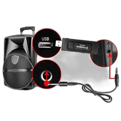 Microfones Sem Fio Sinal Forte Digital Igreja Karaokê Mic-2809 Periga