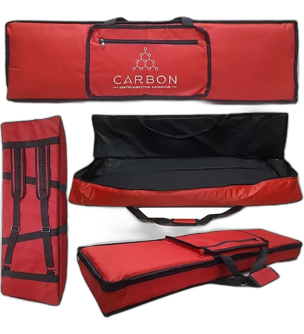 Capa Para Teclado Roland Fantom 07 Master Luxo Vermelha + Cobertura