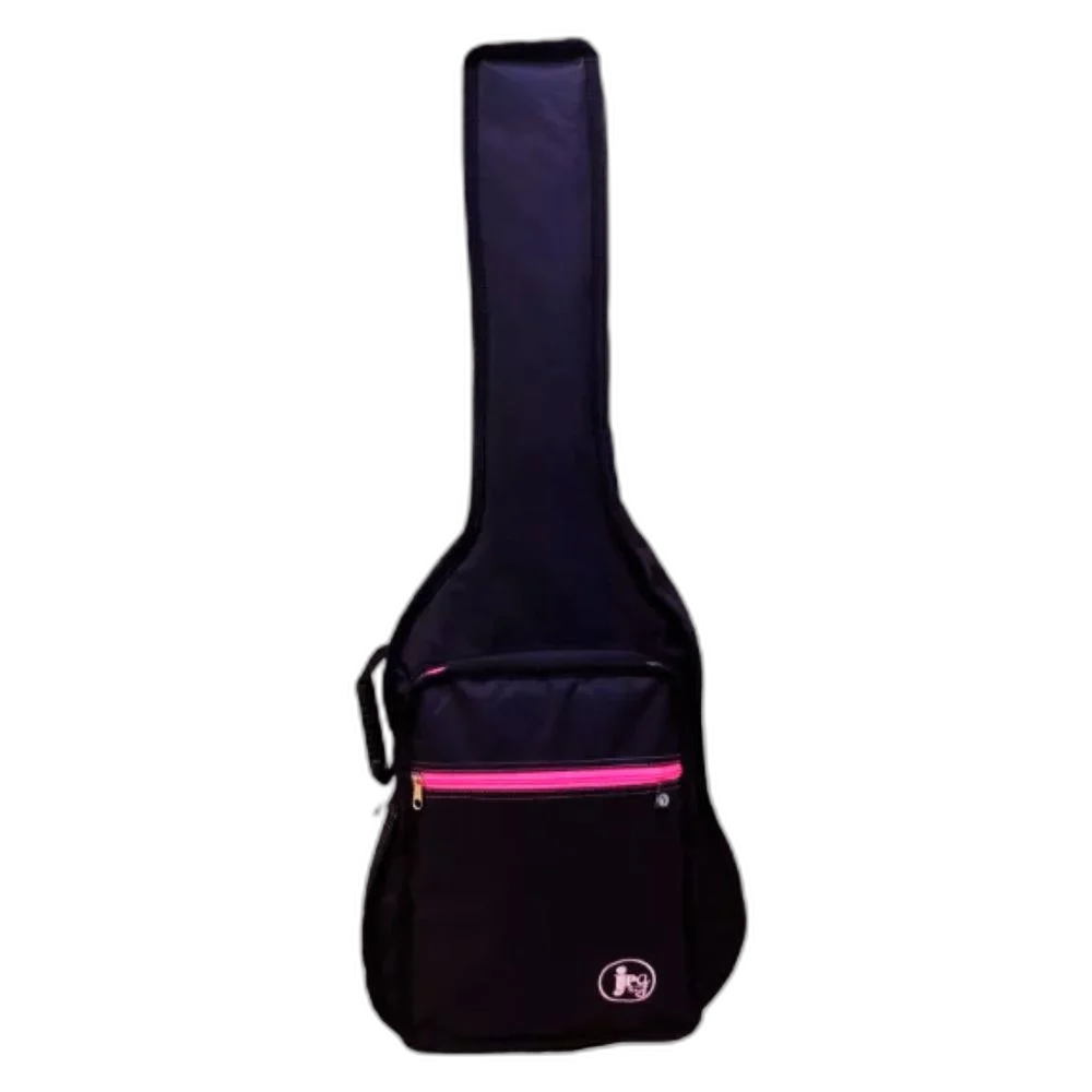 Capa Bag Violão Folk Acolchoada Cargo Extra Color Rosa