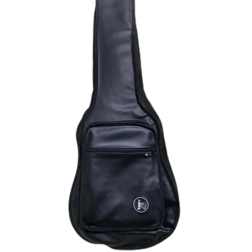Capa Bag Violão Clássico Acolchoada Cargo Couro Preto