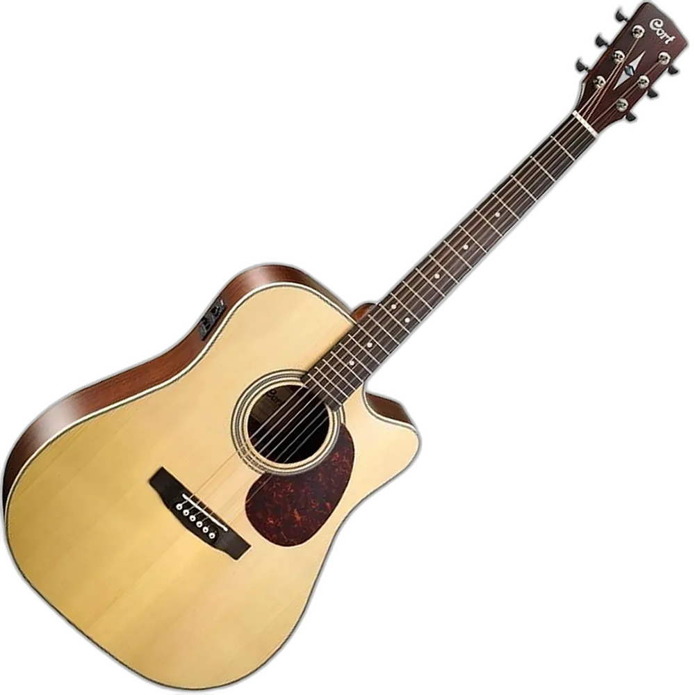 Violão Elétrico Cort MR600F Aço Folk Cutway Fishman Natural Fosco