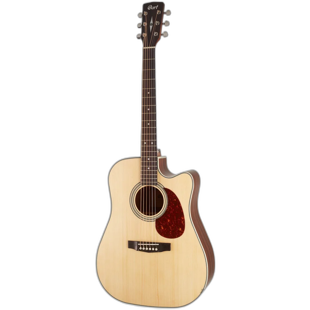 Violão Elétrico Cort MR600F Aço Folk Cutway Fishman Natural Fosco
