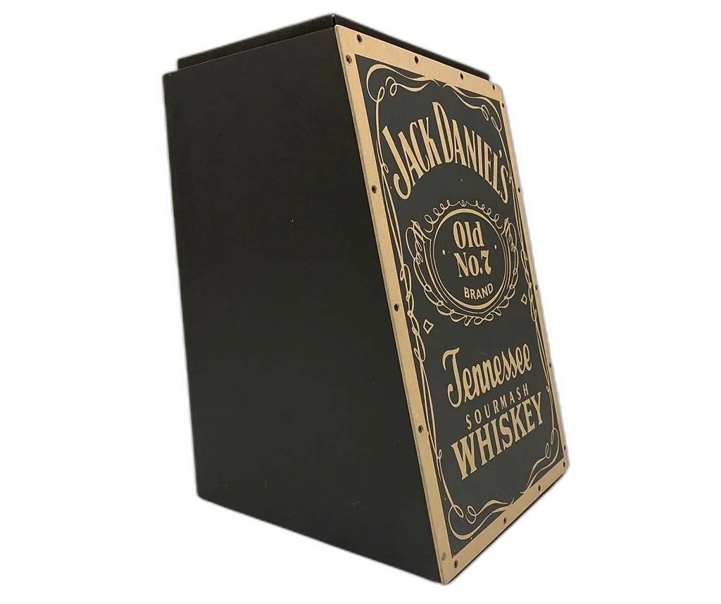 Cajon Inclinado Acústico Jaguar Jack Daniels + Capa