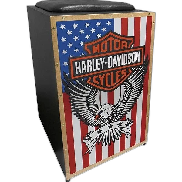 Cajon Elétrico Jaguar Cj1000 K2 Cor 005 Harley Davidson + Capa