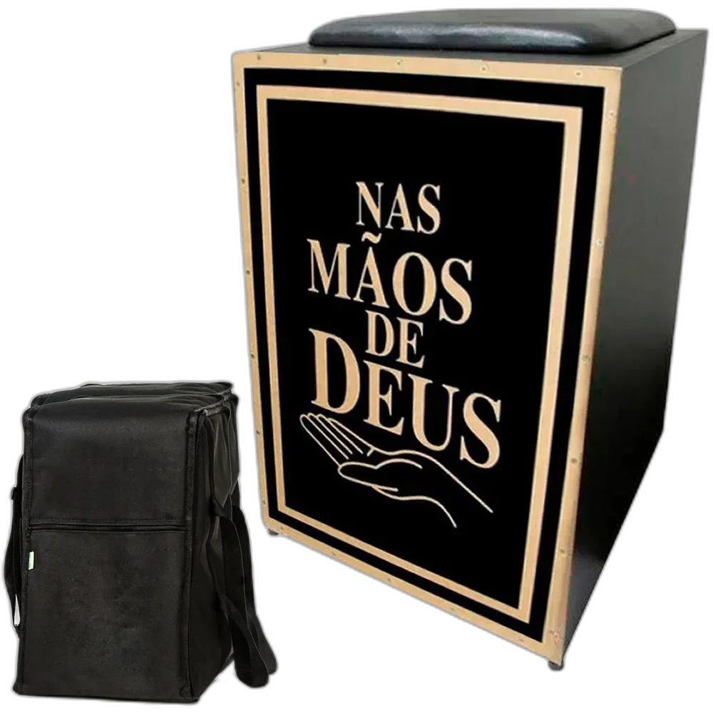 Cajon Elétrico Inclinado Jaguar CJ1000 K2 Mãos de Deus + Capa