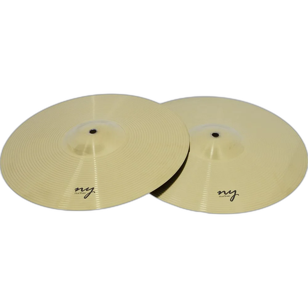 Kit 3 Pares De Pratos De Bateria Chimbal 14" Liga De Aço New York