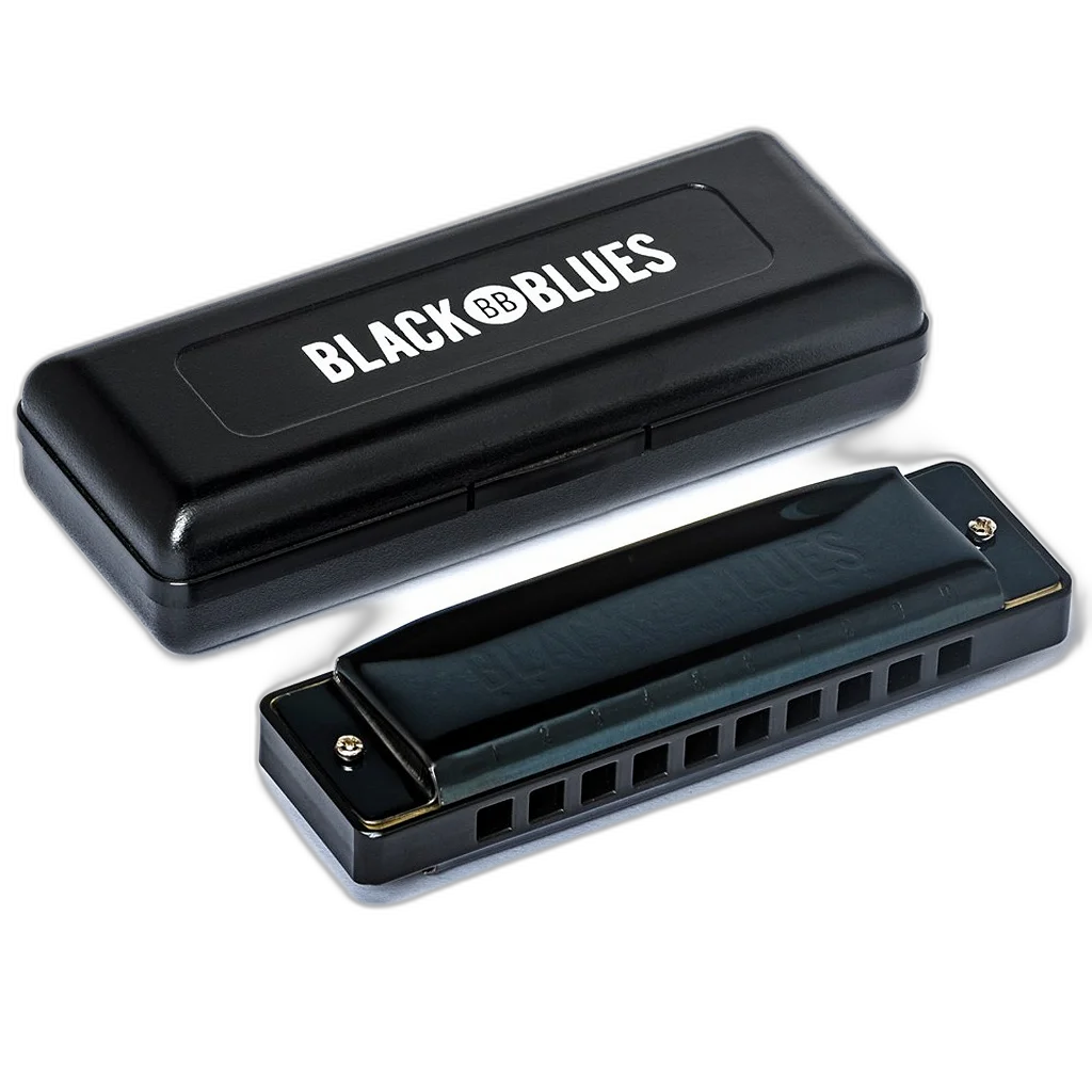 Gaita Hering Diatônica Black Blues C Dó 6020C 20 Vozes C/ Case