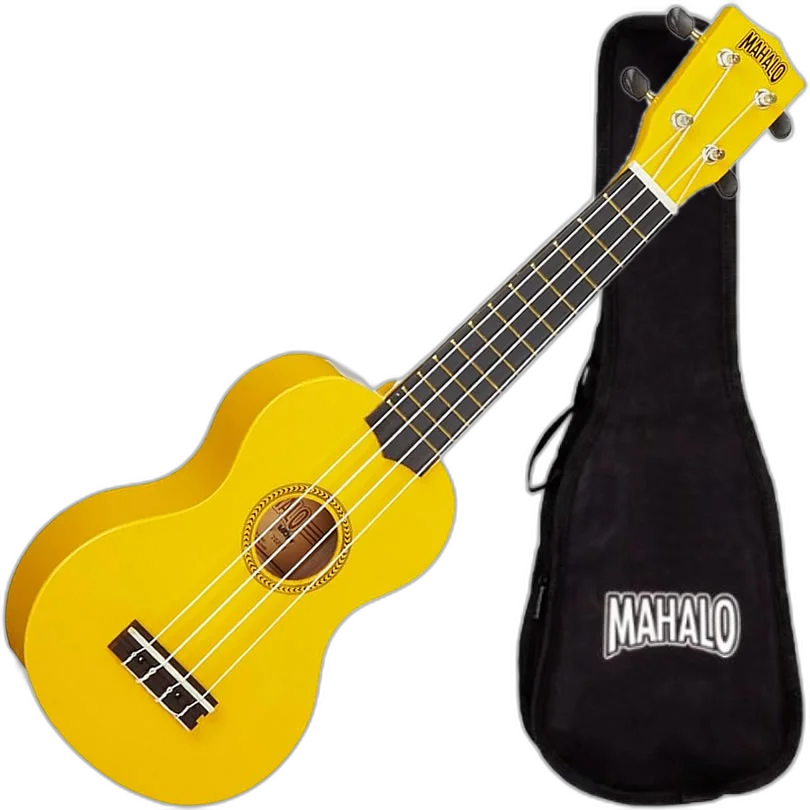Ukulele Soprano Mahalo MR1 YW Amarelo Rainbow Series