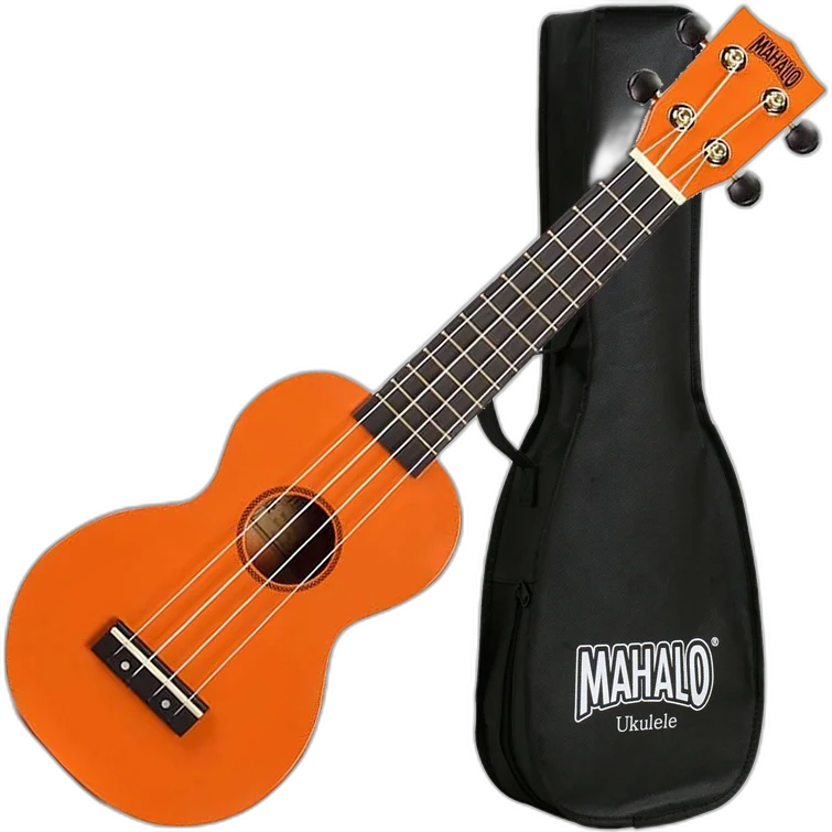 Ukulele Soprano Mahalo MR1 OR Laranja Rainbow Series