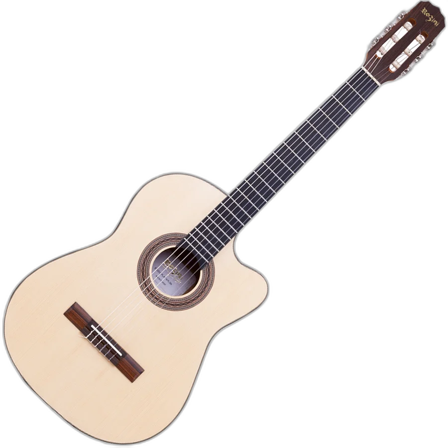 Violão Acústico Rozini RX515 Studio Flat Fosco Louro Preto RX515.AC.F.CT.LP
