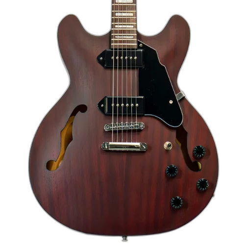 Guitarra Semi Acústica Waldman Semi Hollow GHO190 RDM Red Mahogany