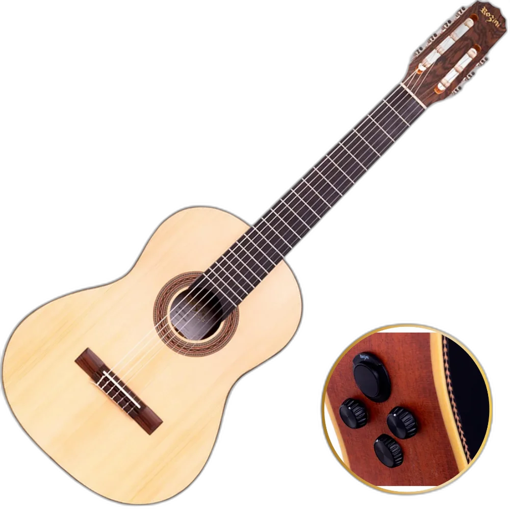 Violão Studio Rozini RX517 RE2.N.LP 7 Cordas Ativo Nylon
