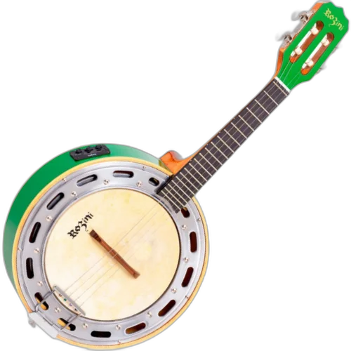 Banjo Ativo Rozini Color Verde RJ11.AT.VD Equalizador GC-2
