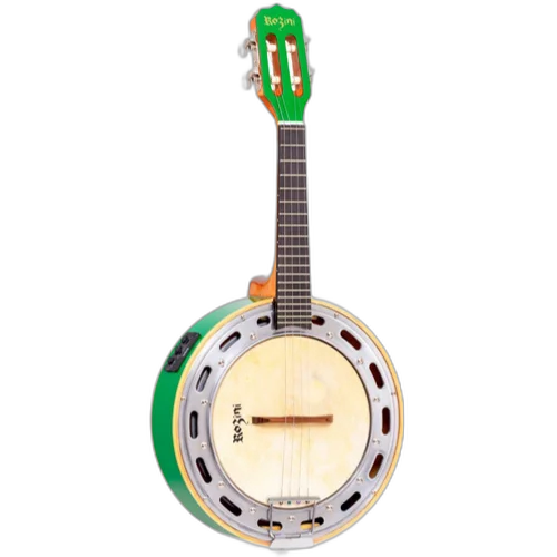 Banjo Ativo Rozini Color Verde RJ11.AT.VD Equalizador GC-2