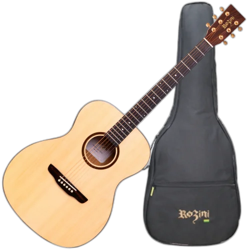 Violão Acústico Premium Auditório Rozini RX220.AC.N.LP + Bag