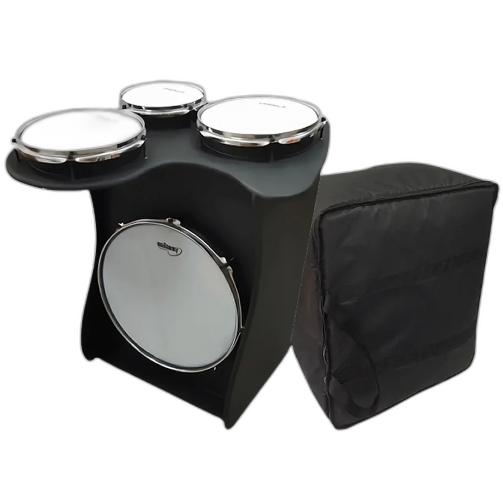 Kit Tajon Cajon Bateria Jaguar Extreme Drum Box 16" Preto + Capa