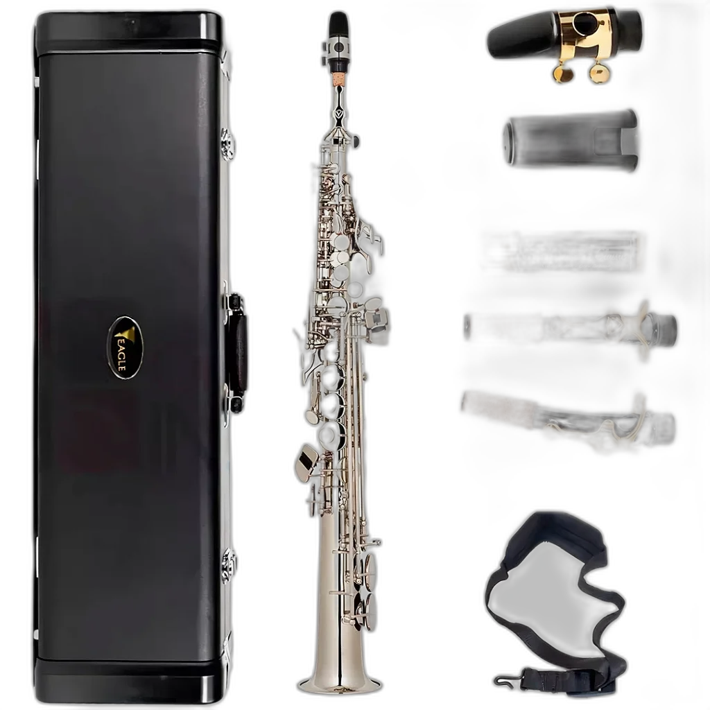 Saxofone Soprano Eagle SP502 N Niquelado + Case