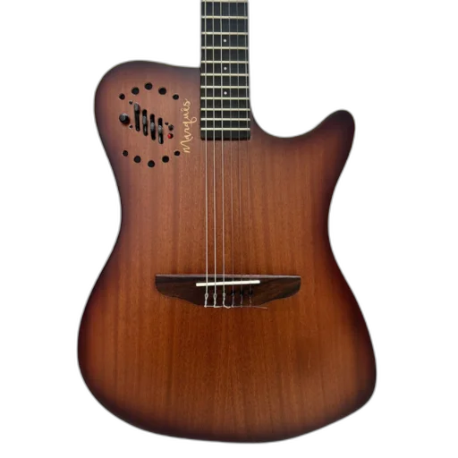 Violão Eletroacústico Marquês VN-12 Flat Nylon Castanho