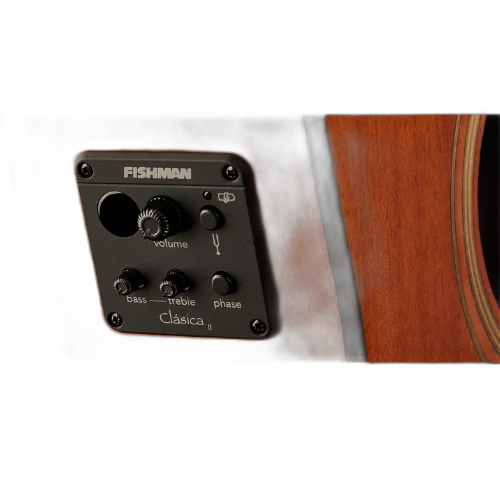 Violão Eletroacústico Rozini Virtuoso Clássico RX236.FC2.N.CD com Tampo Maciço e Fishman Clásica II