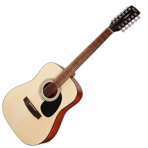 Violão Eletroacústico 12 Cordas Cort AD810-12E OP Folk com Tampo Spruce e Pré CE304T Open Pore Natural