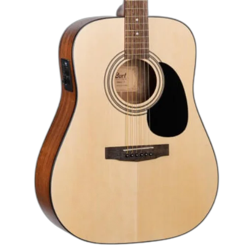 Violão Eletroacústico Cort AD810E OP Folk com Tampo Spruce e Pré CE304T Open Pore Natural