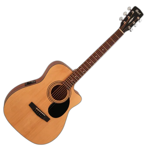 Violão Eletroacústico Cort AF515 OP Concert com Cutaway Tampo Spruce Corpo em Mahogany e Pré CE304T