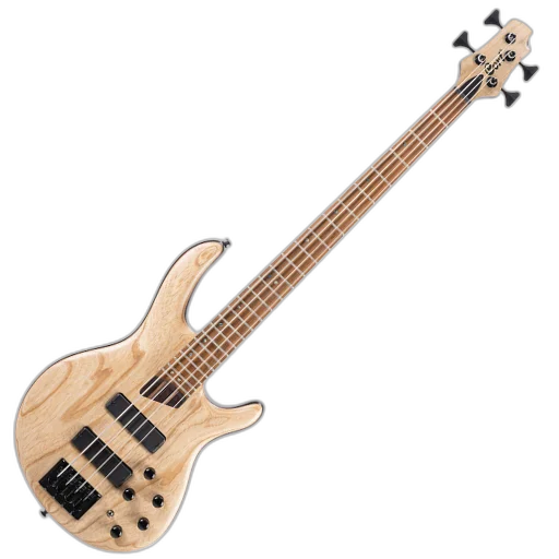 Contrabaixo 4 Cordas Ativo Cort B4 Element OPN com Captadores Bartolini Pré MK1 Ponte MetalCraft M4 e Escala Roasted Maple