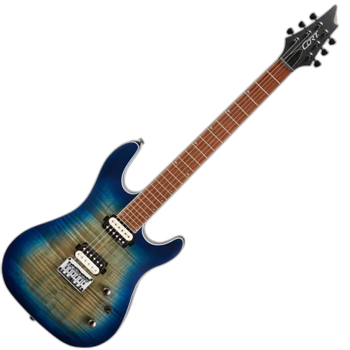 Guitarra Cort KX300 OPCB Open Pore Cobalt Burst 6 Cordas com EMG RetroActive