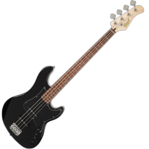 Contrabaixo Cort GB34JJ BK 4 Cordas Ativo Jazz Bass Preto