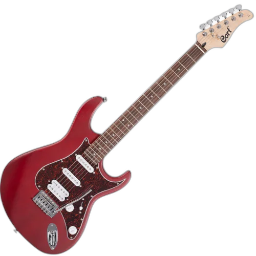 Guitarra Cort G110 OPBC Open Pore Black Cherry com Captadores Powersound HSS