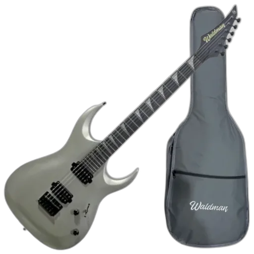 Guitarra Waldman WGAR441X SVS Silver Satin com Captadores WLD Custom HH C/ Bag
