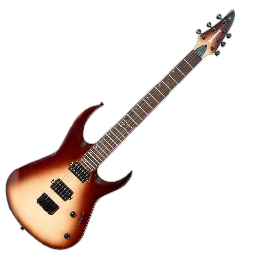 Guitarra Waldman WM320F BRB Brown Burst com Captadores HH e Flamed Maple Top
