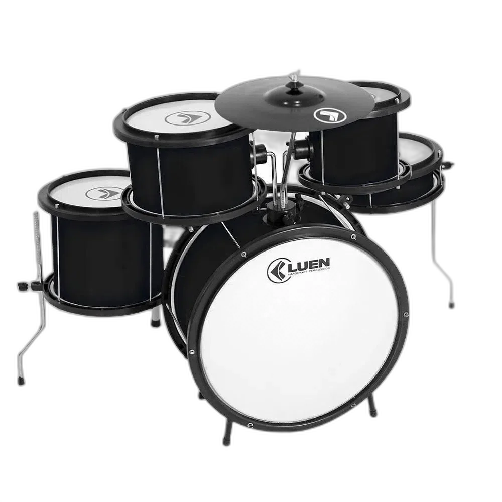 Bateria Infantil Pop Preta Luen
