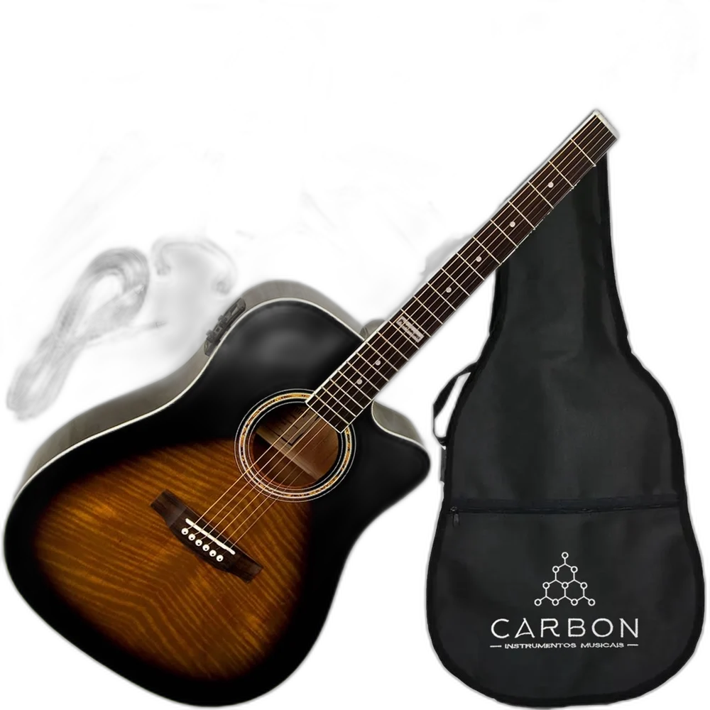 Kit Completo Violão Folk Eletroacústico Giannini GF1D 3TS