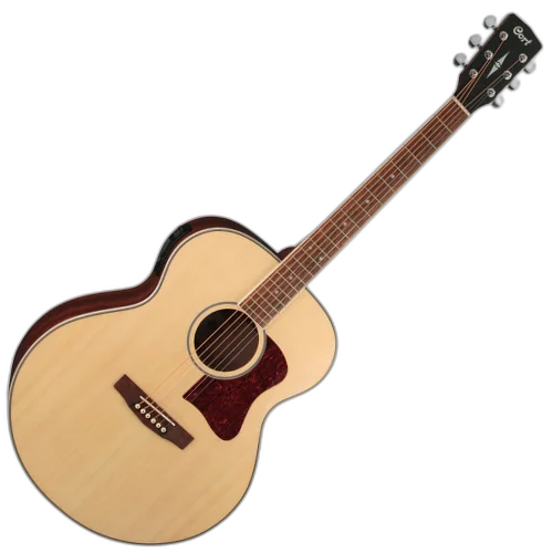 Violão Eletroacústico Cort CJ-MEDX Natural Gloss Premium Jumbo