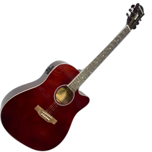 Violão Eletroacústico Waldman DCE 141 WR Folk Aço e Pré-amplificador EQ-3RT