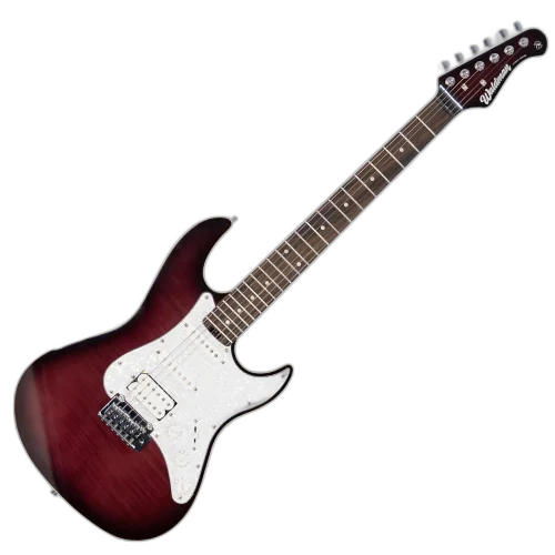 Guitarra Waldman ST-511F-FVI Red BRT com Captadores HSS e Ponte Tremolo