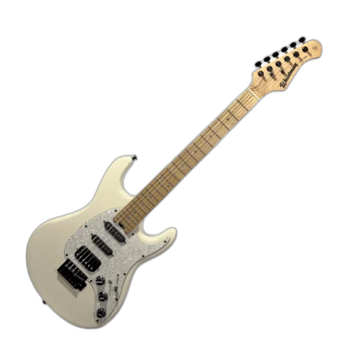 Guitarra Waldman ST-441X AWS/B Arctic White Sunburst/Black com Corpo Hardwood e Captadores Single Coil Hi-Gain