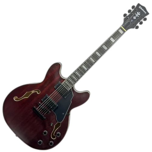 Guitarra Semiacústica Waldman GHO100 RDM Red Matte com Captação HH