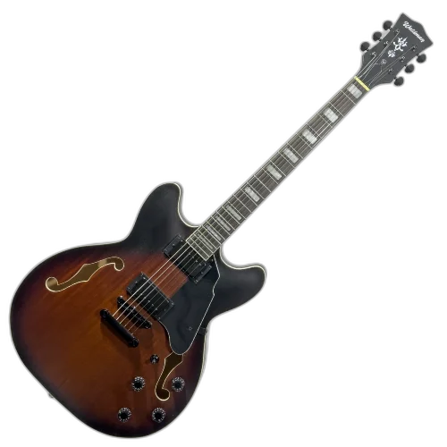 Guitarra Semiacústica Waldman GHO100 VSM Vintage Sunburst Matte com Captação HH