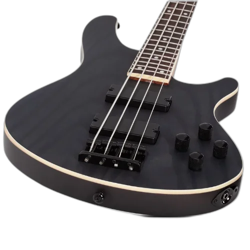 Contrabaixo Schecter C-4 Standard Charcoal Satin com Captação Soapbar e Ponte Diamond 3971