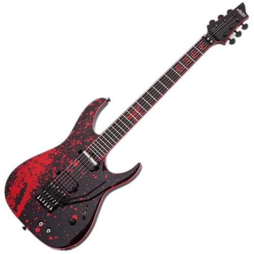 Guitarra Schecter Sullivan King Banshee-6 FR-S OB Obsidian Blood com Captadores USA Apocalypse/Sustainiac 2484