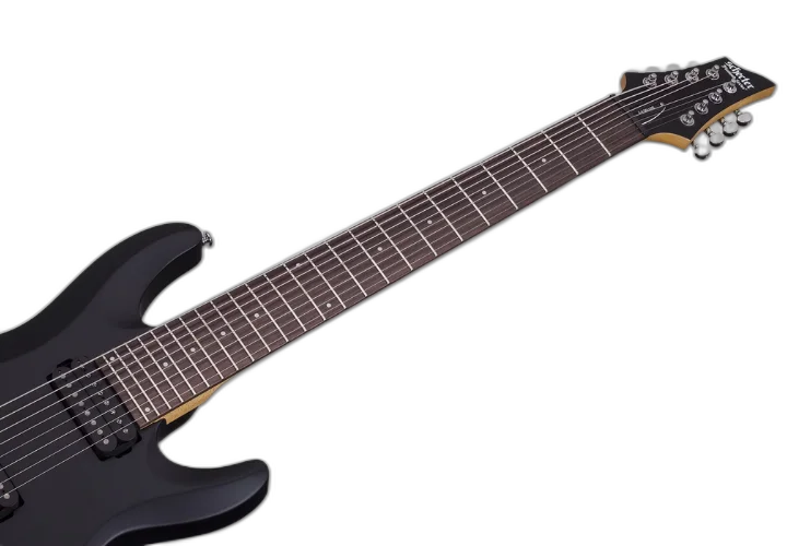 Guitarra Schecter C-8 Deluxe 8 Cordas SBK Satin Black com