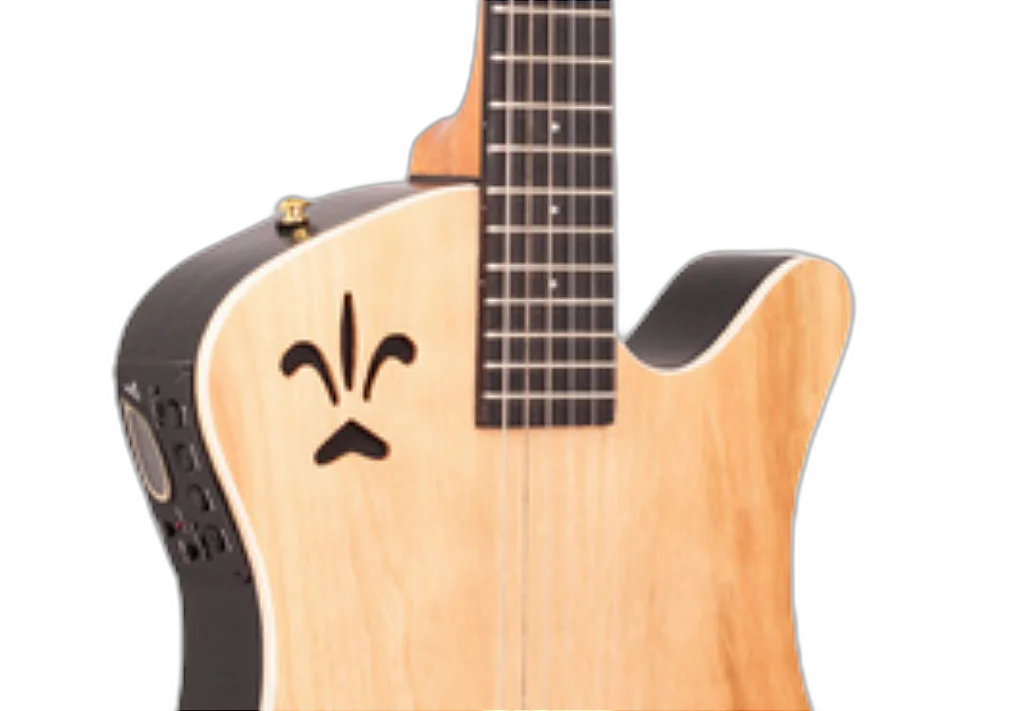Violão Eletroacústico Marquês VN-10NSEQ Super Flat Nylon com Captação Híbrida Piezo e Mic