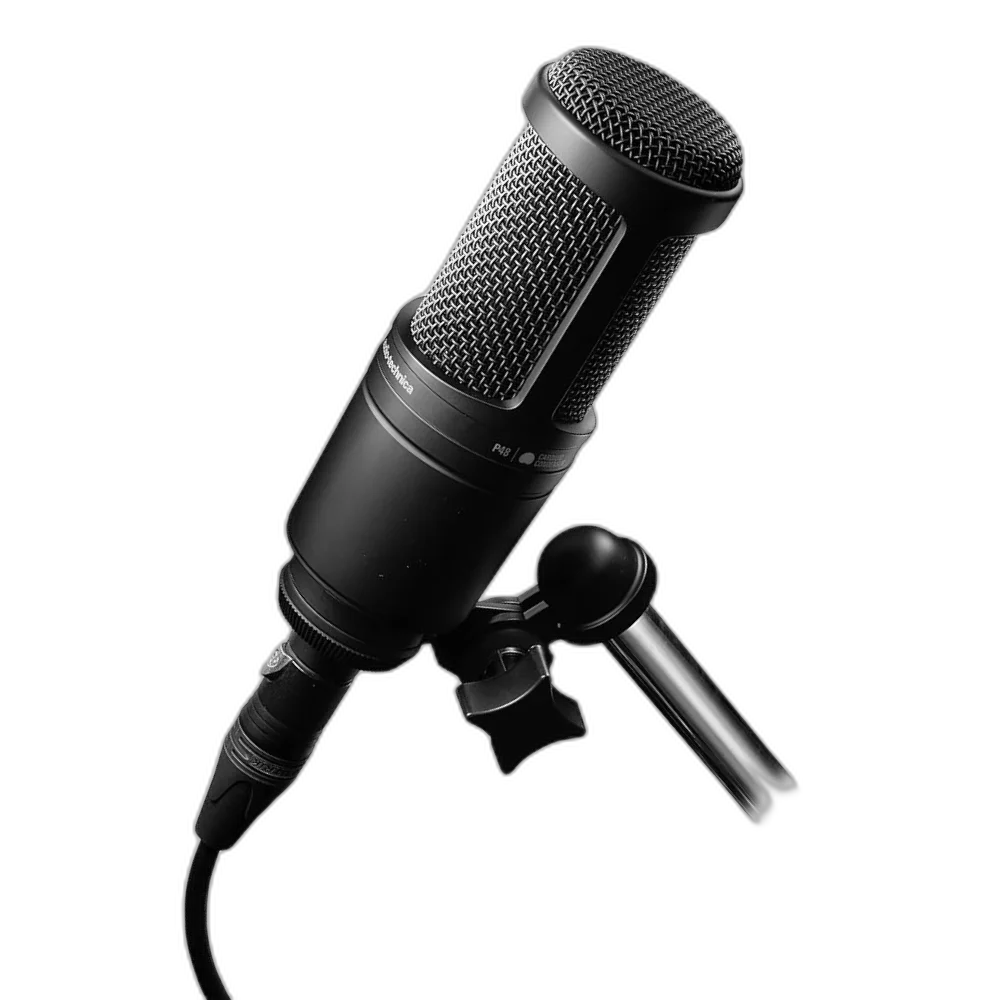 Microfone Audio-Technica AT2020 Condensador Cardioide para Estudio
