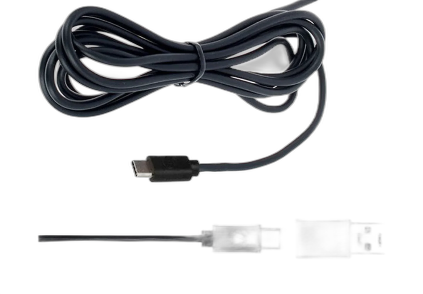 Vista superior do microfone ATR4697-USB, mostrando seu design compacto
