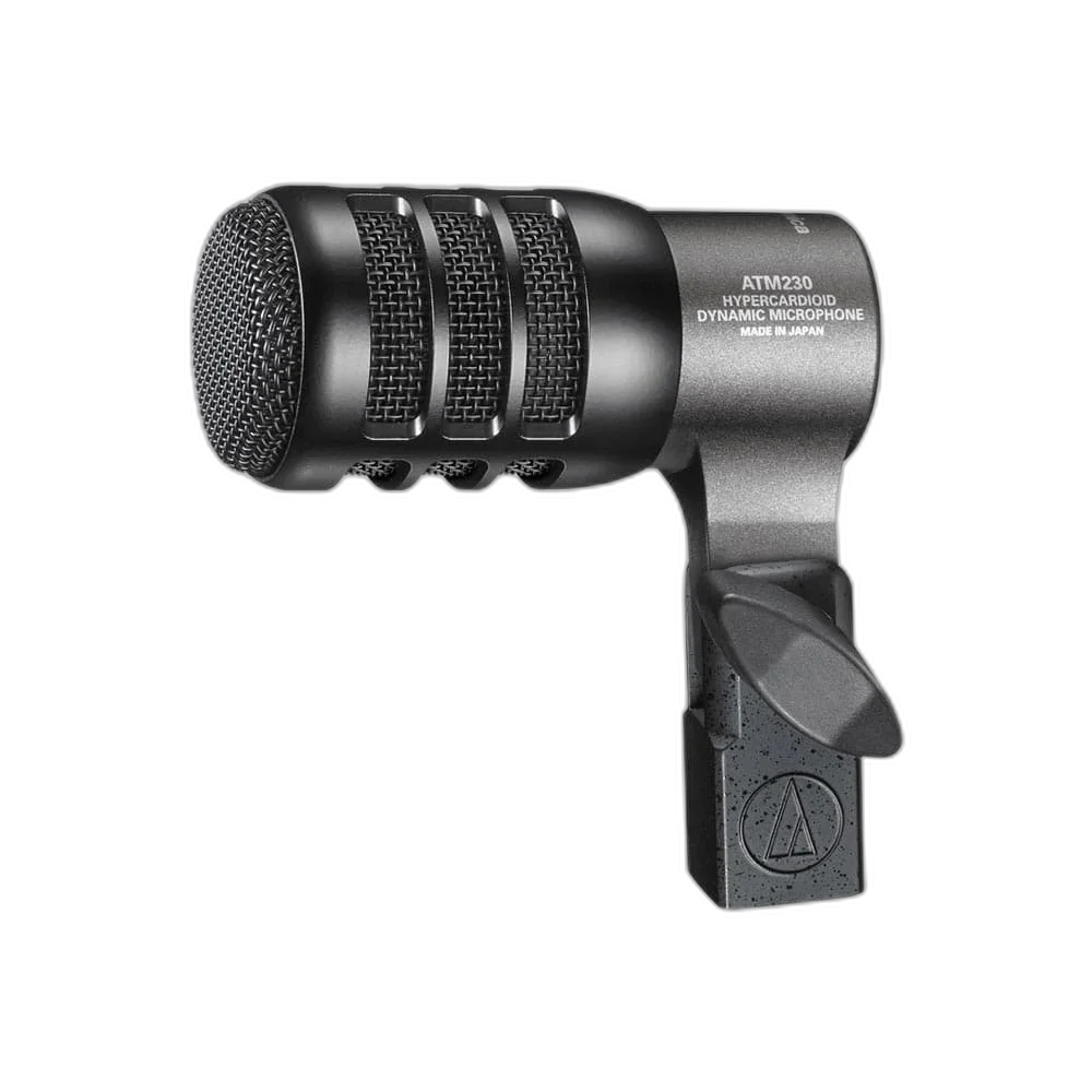 Microfone Audio-Technica ATM230 Dinâmico Hypercardioid para Instrumentos - Captação Profissional com Isolamento Superior