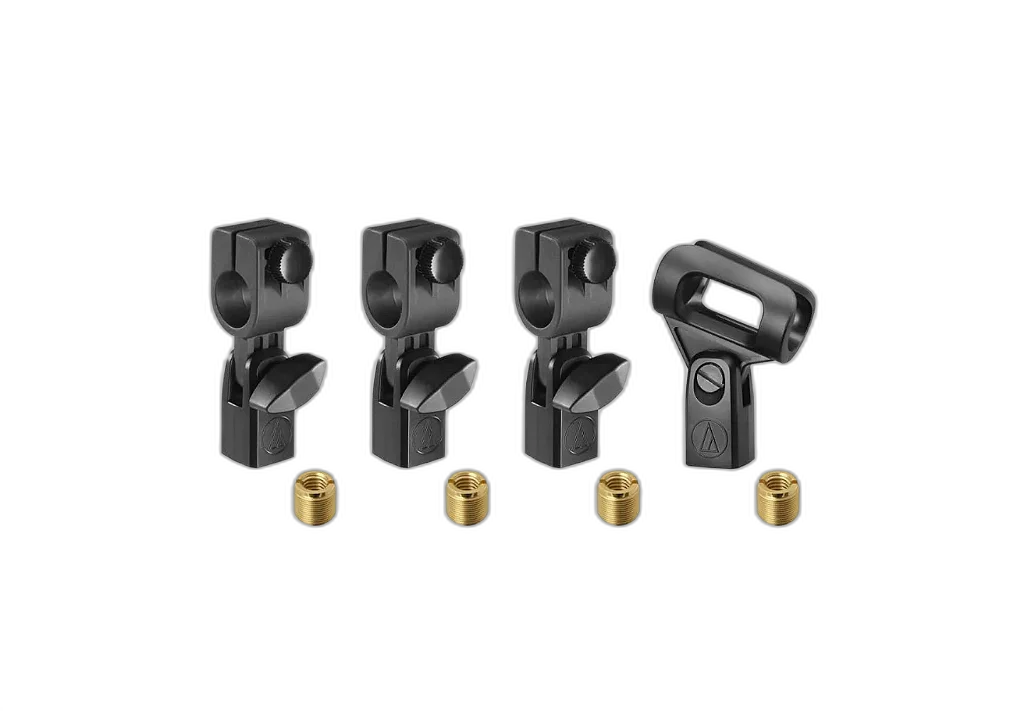 Kit de Microfones para Bateria Audio-Technica ATM-DRUM4 - Pack Profissional com 4 Mics para Kick, Snare e Overheads - Série Artist