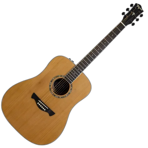 Violão Eletroacústico Tagima TLM-100 NT Natural Folk Non-Cutaway Aço com Tampo Red Cedar e Bag